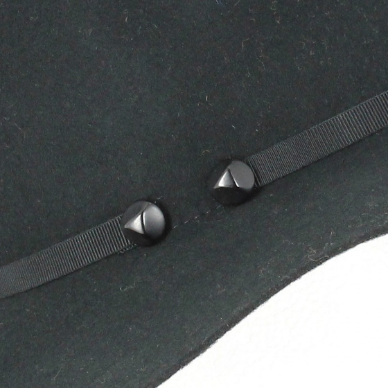 Capeline Monique wool felt Black - Traclet