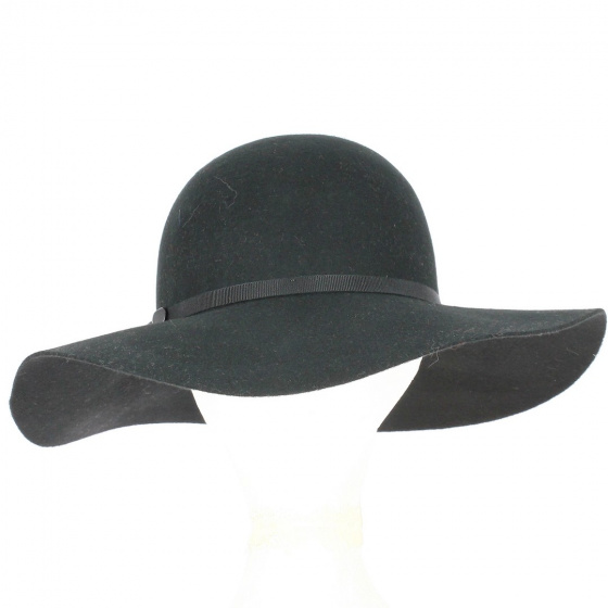 Capeline Monique wool felt Black - Traclet