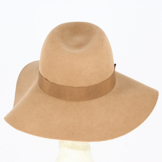 Camille wool felt capeline Camel - Traclet