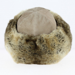 Toque Ivanova Leather & Faux Fur Beige - Traclet