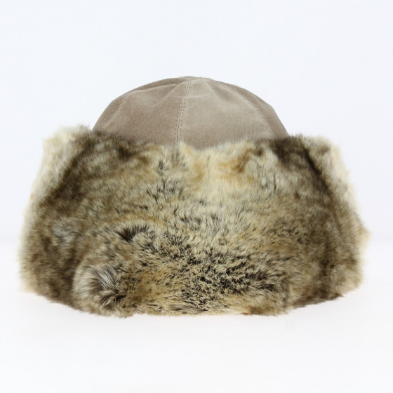 Toque Ivanova Leather & Faux Fur Beige - Traclet