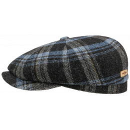 Hatteras Shadow Black & Blue Wool Cap - Stetson