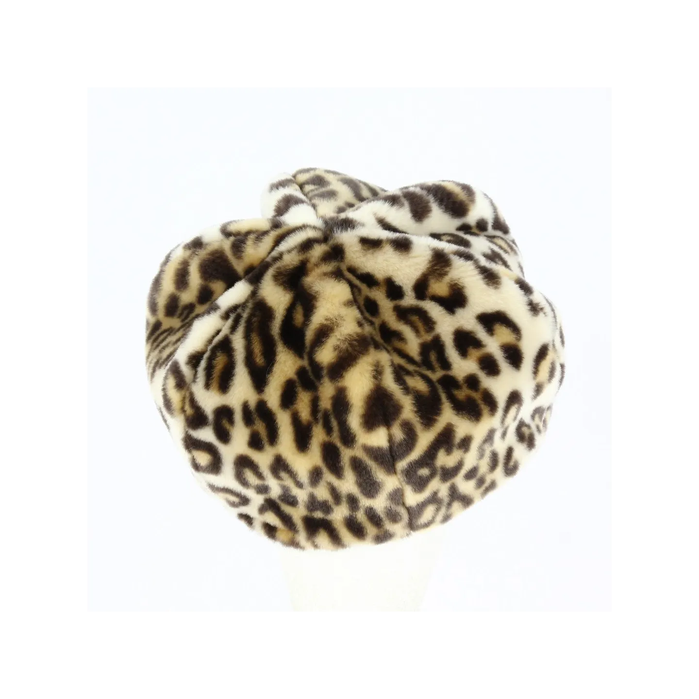 Newsboy Style Cap Liliya Faux Fur Beige - Traclet Reference : 4386 | Traclet Hat Shop