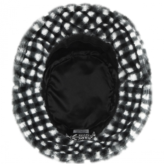Black & White Faux Fur Bob - Kangol