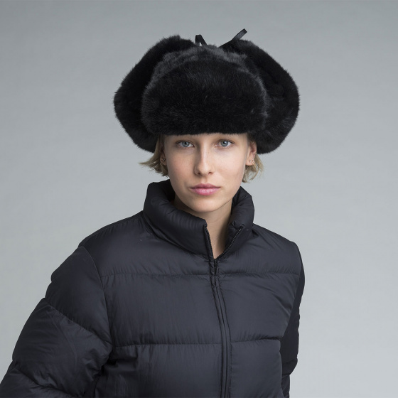 Black faux fur hat - Kangol