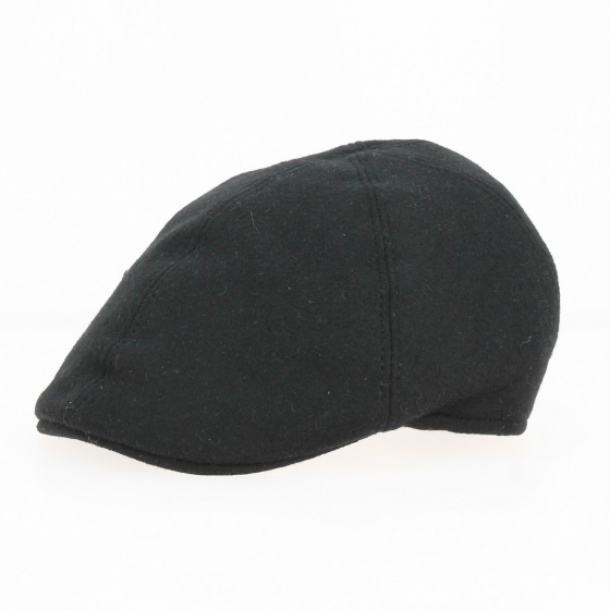 Duck Cap Black Wool - Traclet