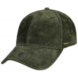 Louisville Leather Baseball Cap in Olive - Stetson