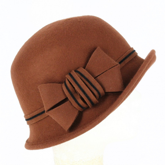 Chapeau femme cloche doriane Chocolat