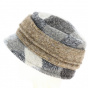 Cloche hat Wool plaid with fleece lining - Traclet