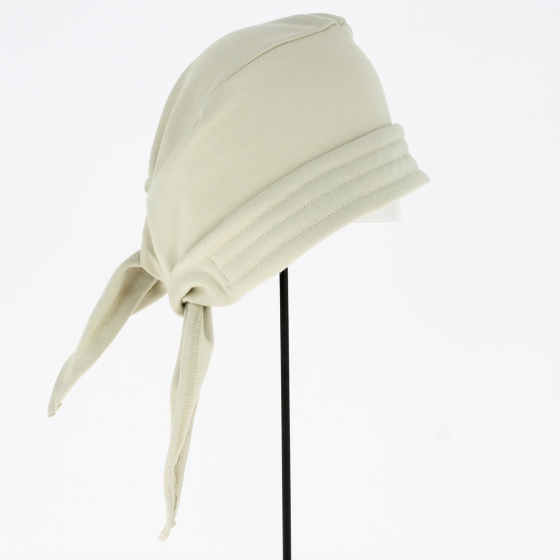 Turban Scarf Chemotherapy Cotton Beige - Traclet