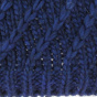 Navy Blue Twisted Pompon Beanie - Traclet