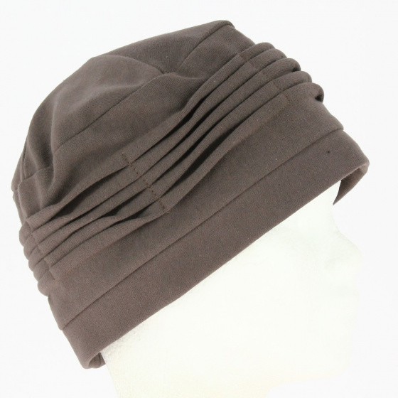 Toque Chimiothérapie Cotton brown - Traclet