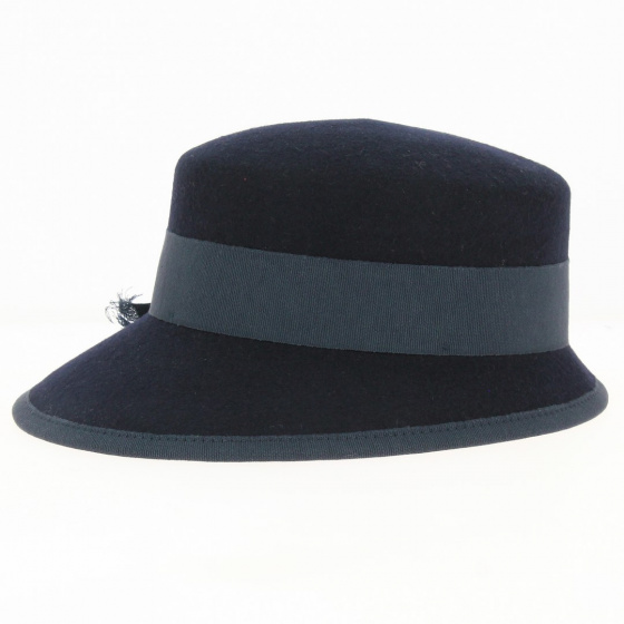 Navy felt cap - Traclet Navy felt cap - Traclet