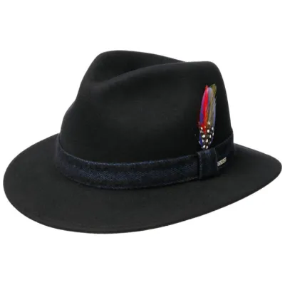 Traveller Wool & Cashmere Hat Black - Stetson