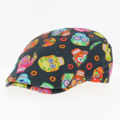 Casquette Plate Skull Noir - Flechet