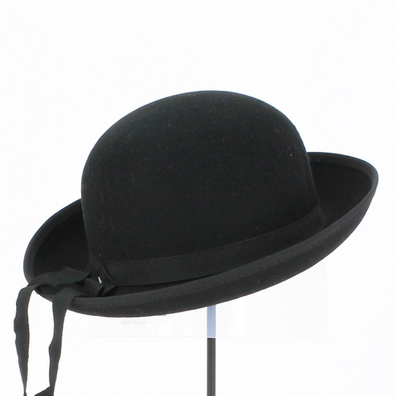Chapeau Breton Feutre Laine Enfant Noir - Traclet