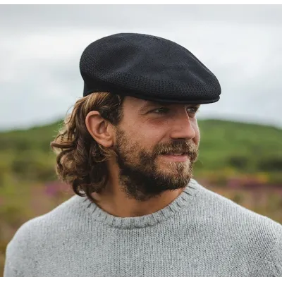 Casquette Golfer - coloris noire Reference : 17223| Chapellerie Traclet