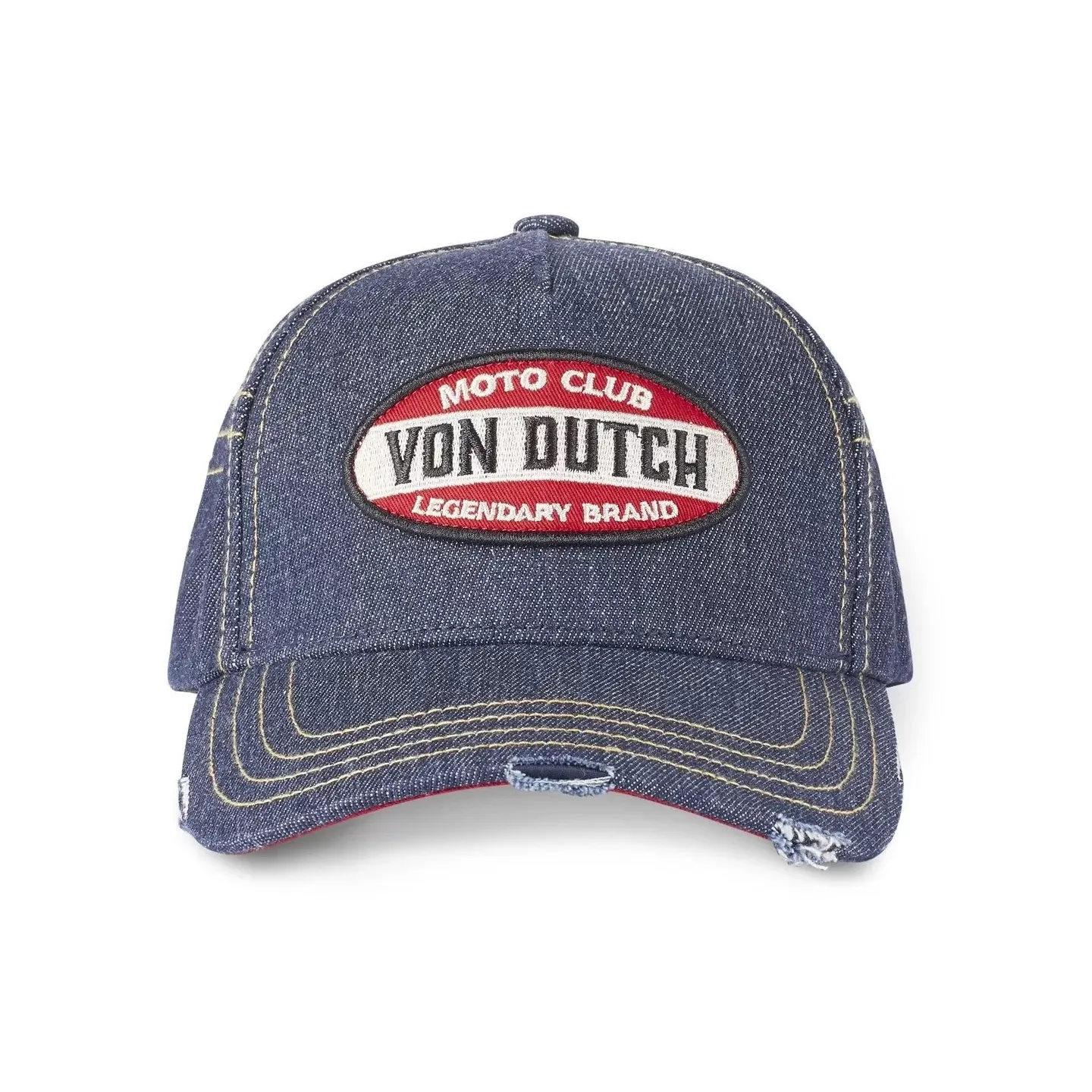 Casquette Baseball Moto Club Denim - Von Dutch    Reference : 17231| Chapellerie Traclet