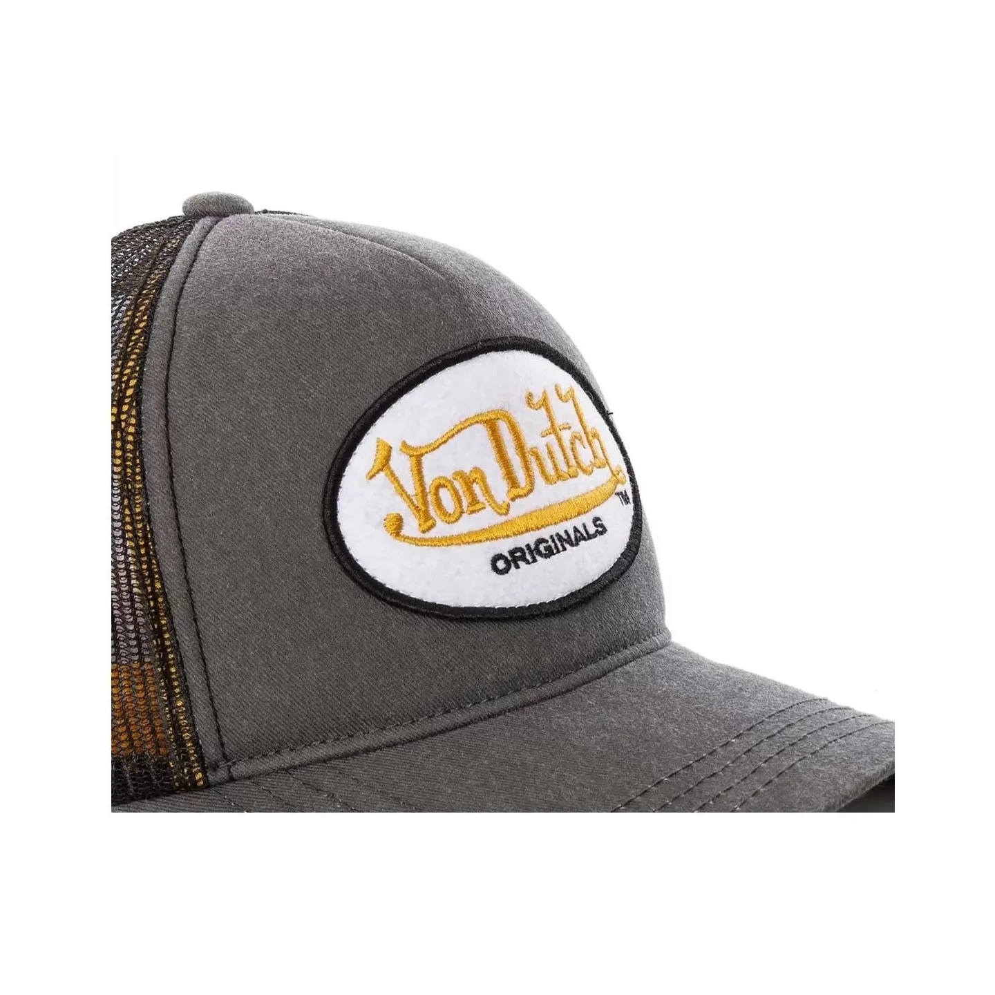 Casquette Baseball Crew Grise - Von Dutch   Reference : 17233 | Chapellerie Traclet