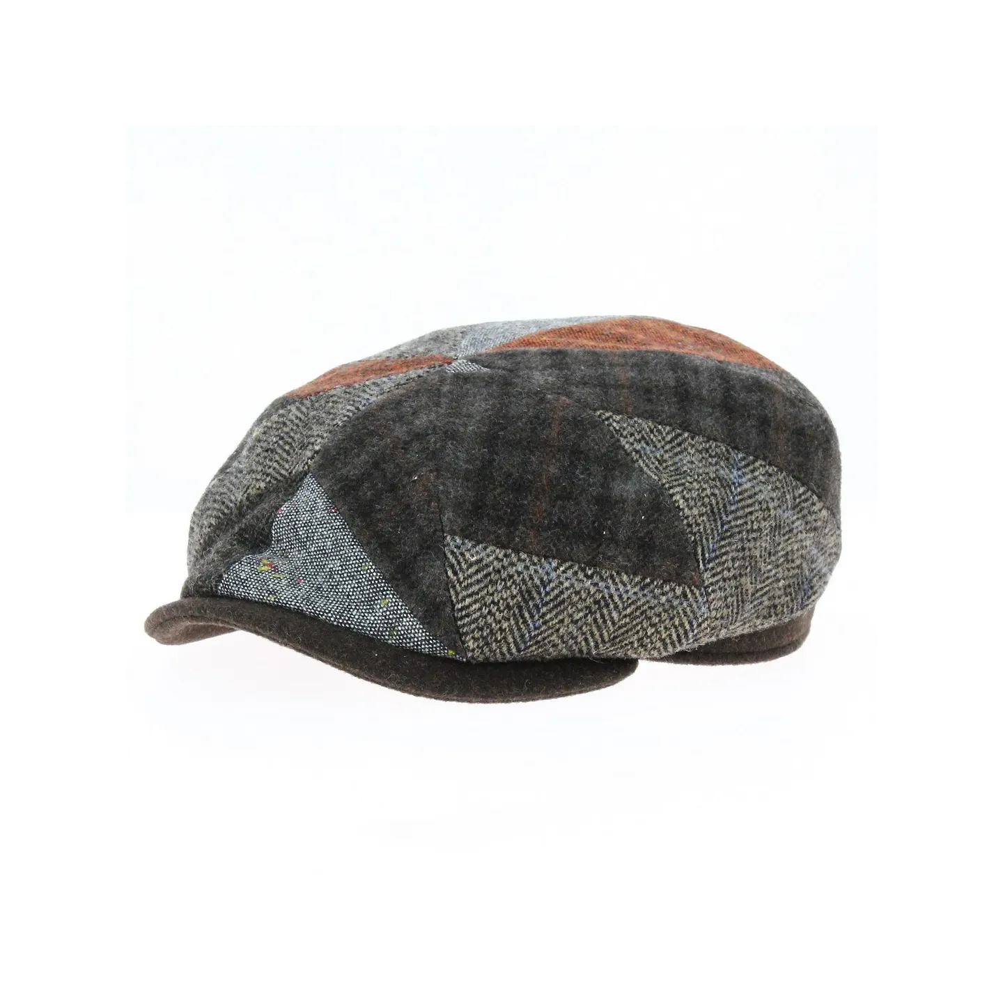 Houston Patchwork Brown Cap - Crambes