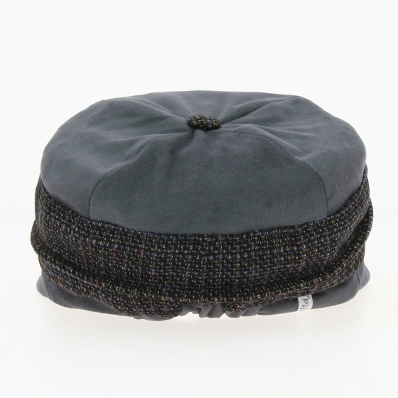 Gavroche Newport Cub Grey & Brown Cap - Taffta