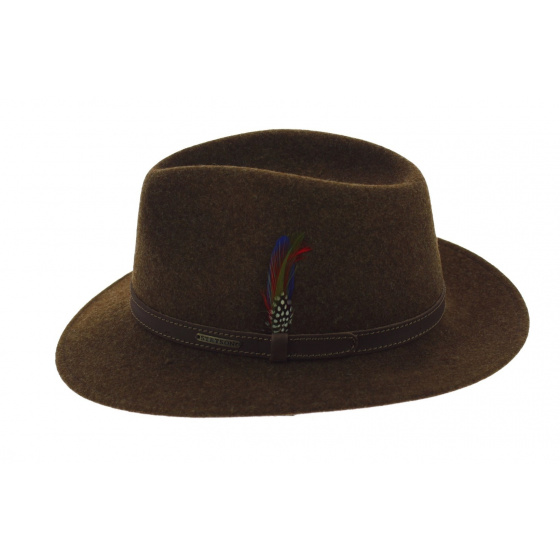 Brown Aussie Woolfelt Traveller Hat - Stetson