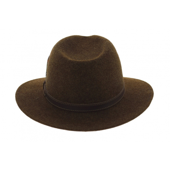 Chapeau Traveller Aussie Woolfelt Marron - Stetson Chapeau Traveller Aussie Woolfelt Marron - Stetson