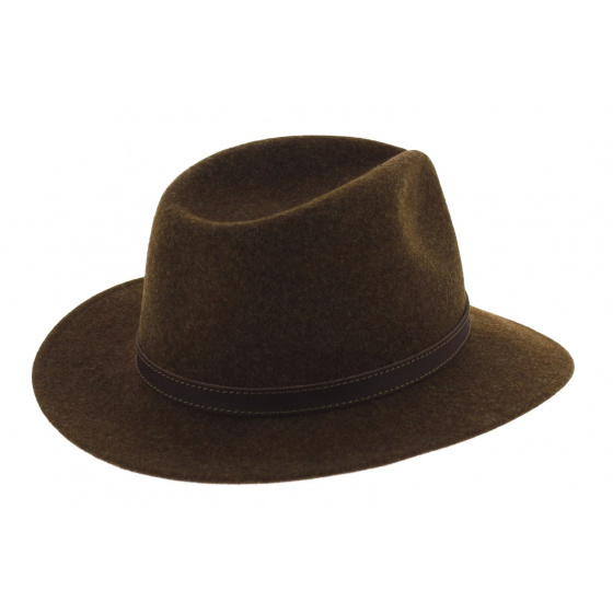 Brown Aussie Woolfelt Traveller Hat - Stetson