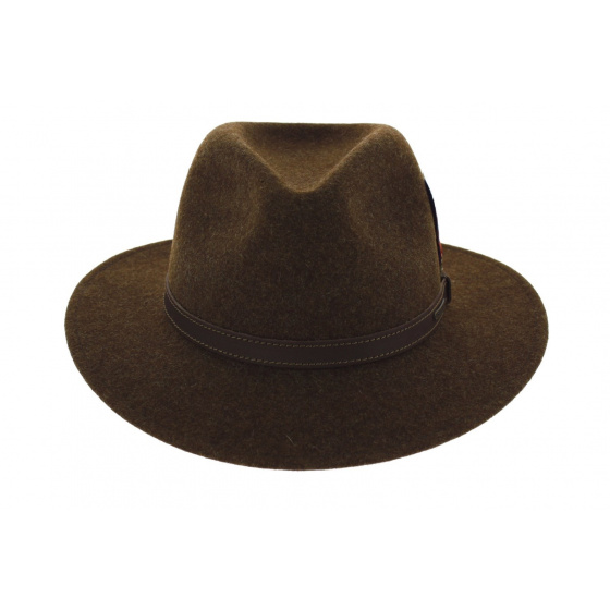 Brown Aussie Woolfelt Traveller Hat - Stetson