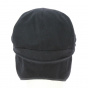 Black Wool & Cashmere Flat Earflaps - Aussie Apparel