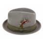Trilby Hat Gain Grey and Gold - Brixton