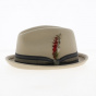 Trilby Gain Beige Wool Felt Hat - Brixton