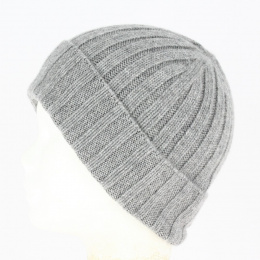 Cuffia Cashmere Beanie Grey- Traclet