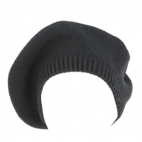 Black cashmere beret - Traclet