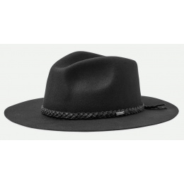 Messer Western Black Felt Fedora Hat - Brixton