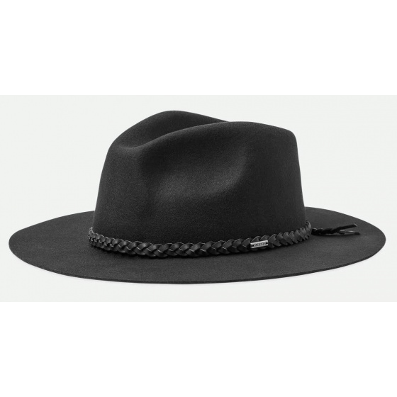 Messer Western Black Felt Fedora Hat - Brixton