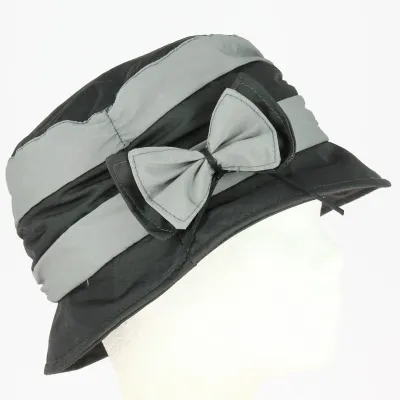 Chapeau Cloche de Pluie Noeud Noir - Traclet