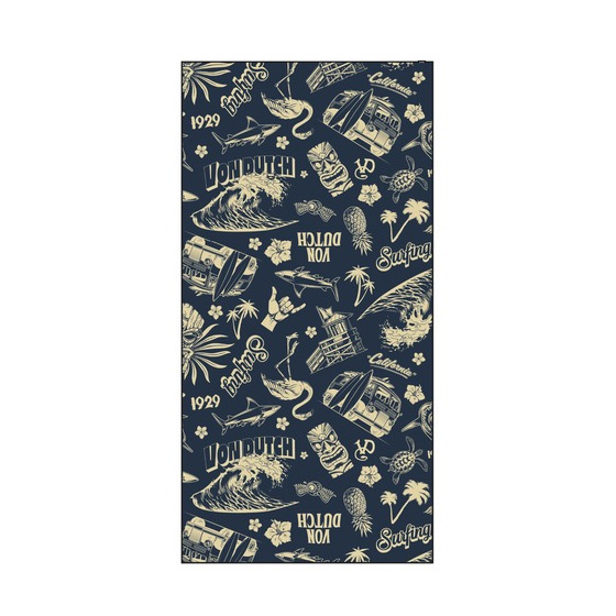 Navy Blue Tiki Surf Scarf - Von Dutch