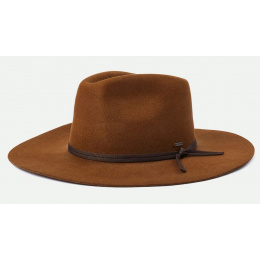 Cohen Cowboy Hat in Camel Wool Felt - Brixton
