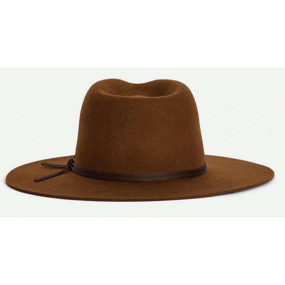 Cohen Cowboy Hat in Camel Wool Felt - Brixton