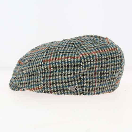 Casquette Gavroche Brood Joe Blue Pied-de-Poule Vert - Brixton