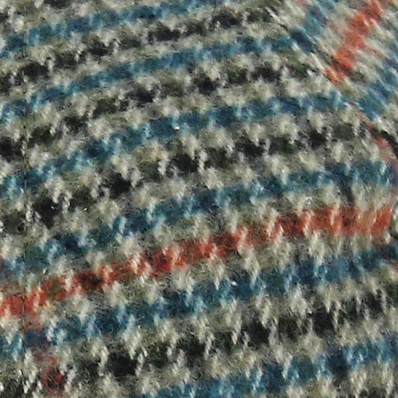 Gavroche Brood Joe Blue Houndstooth Cap Green - Brixton