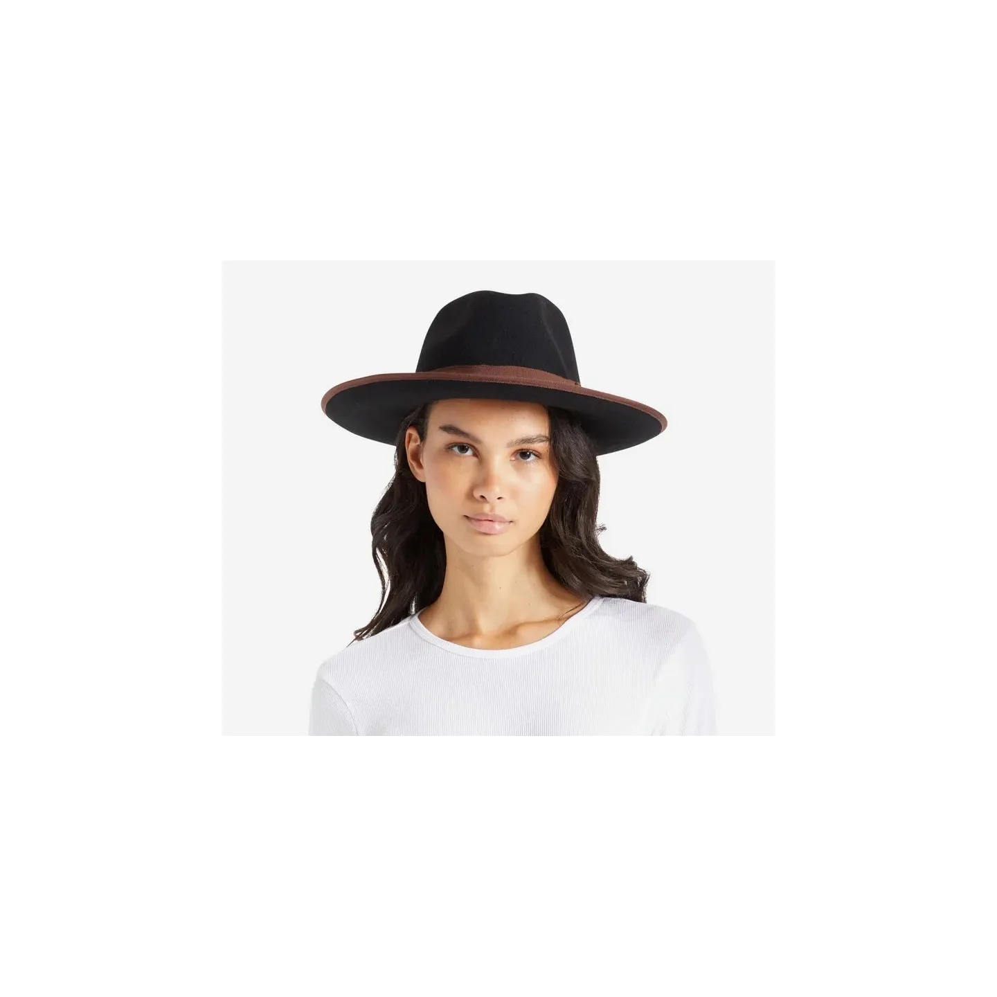 Chapeau Fedora Reno Feutre Noir - Brixton  réf 17284