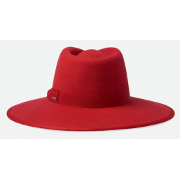 Traveller Jo Rancher Felt Hat Red - Brixton