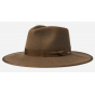 Fedora Jo Rancher Brown Felt Hat - Brixton