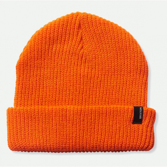 Heist Orange Knit Cap - Brixton
