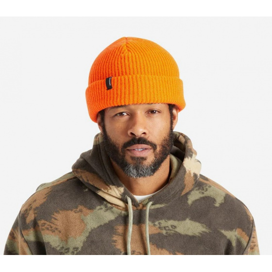 Heist Orange Knit Beanie - Brixton Heist Orange Knit Beanie - Brixton