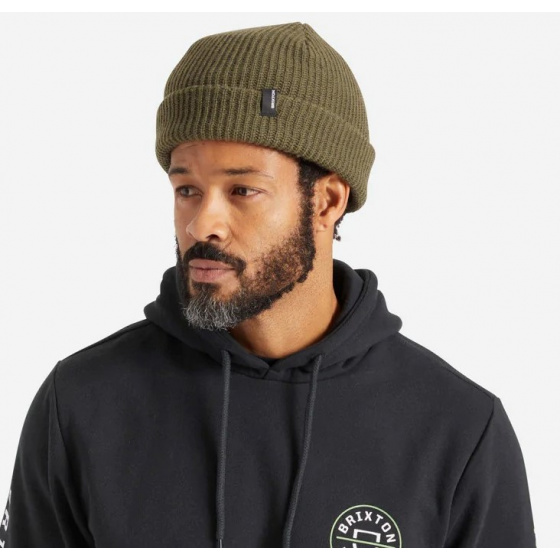 Heist Knit Beanie Olive - Brixton