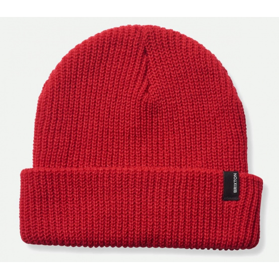 Heist Knit Cap Red - Brixton