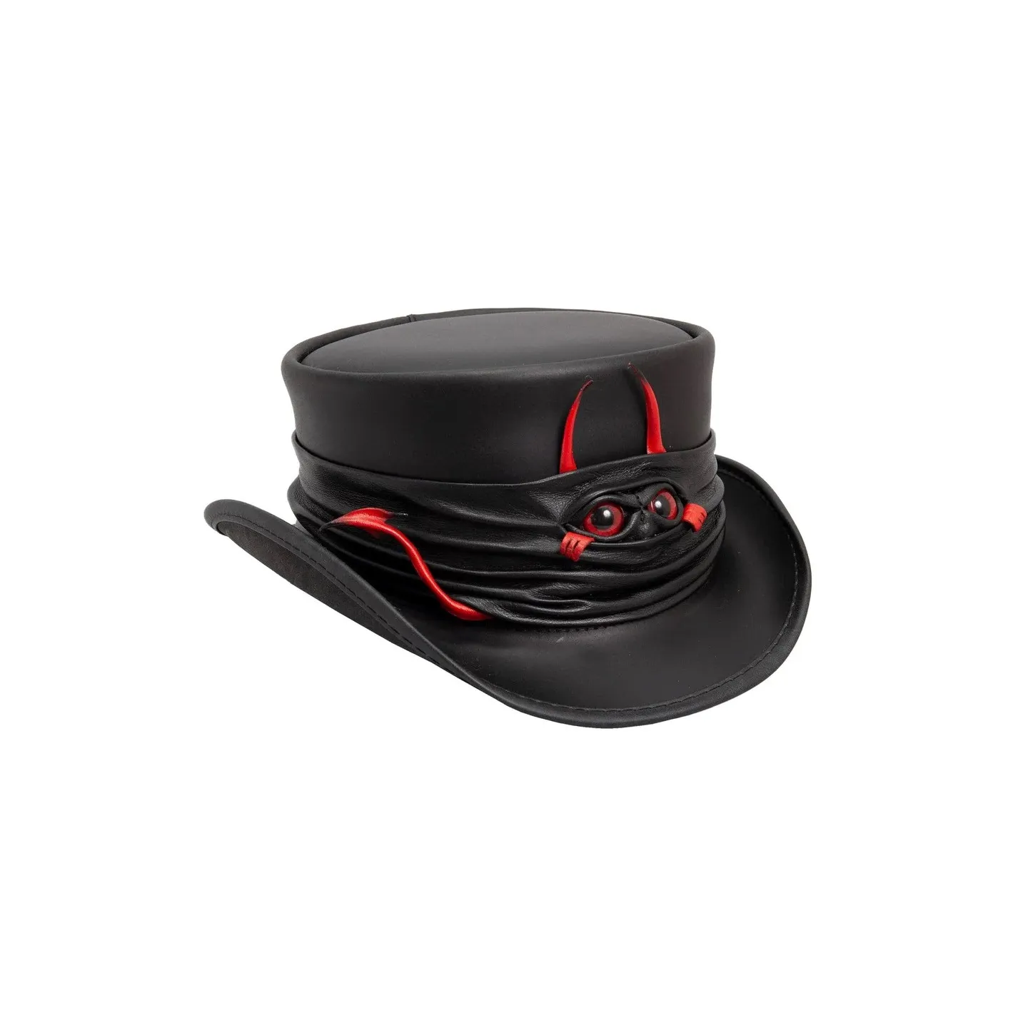 Chapeau Haut de Forme Marlow Cuir Noir - Head'n Home
